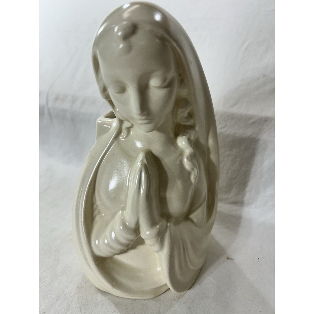 Madonna Planter Haeger USA Ceramic Pottery Mother Mary Vintage
